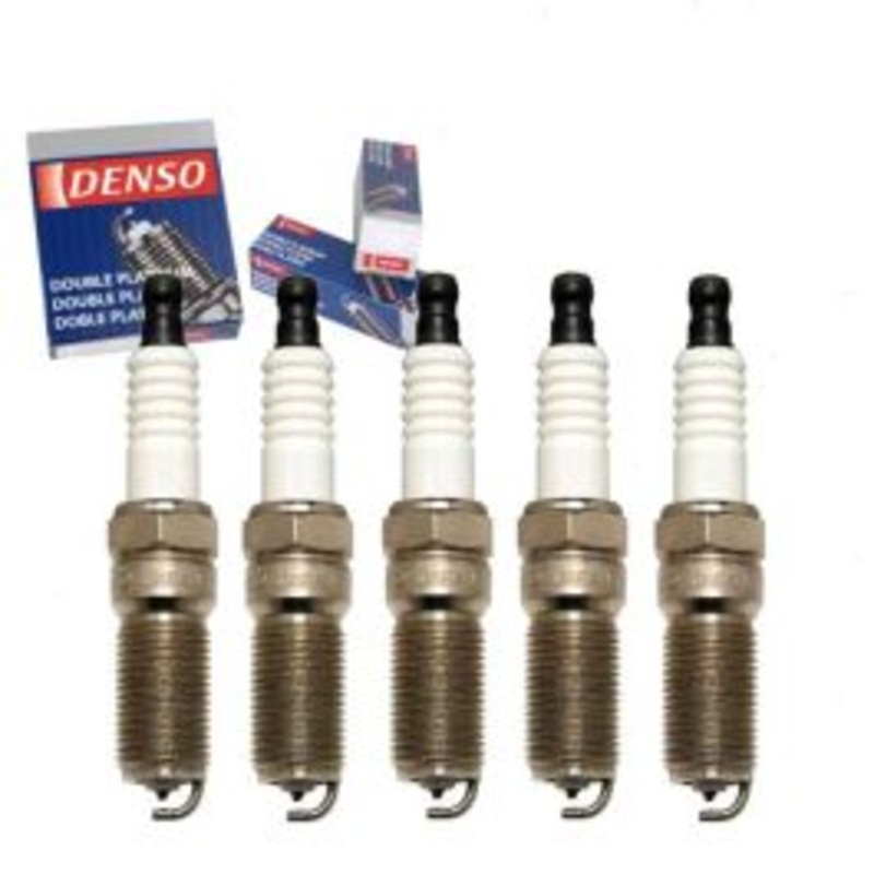 5 pc DENSO Double Platinum Spark Plugs for 2006-2009 Hummer H3 3.5L 3.7L L5