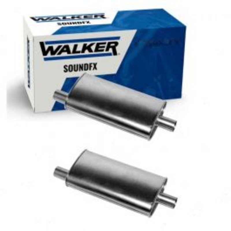 2 pc Walker SoundFX Exhaust Mufflers for 1968-1974 Plymouth Road Runner 5.2L 5.6L 5.9L 6.3L 6.6L 7.0L 7.2L V8