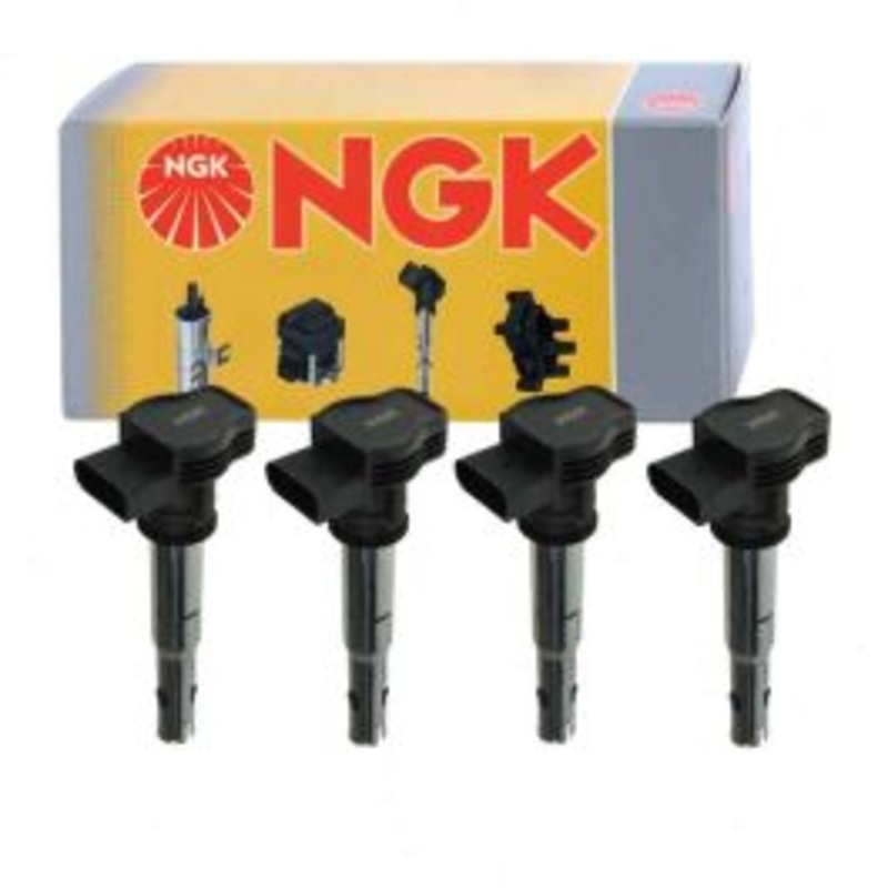 4 pc NGK Ignition Coils for 2010-2014 Audi A5 2.0L L4
