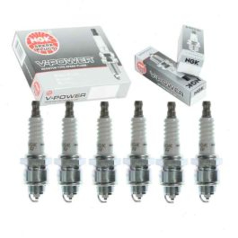 6 pc NGK V-Power Spark Plugs for 1969-1970 International 1300D 3.9L L6