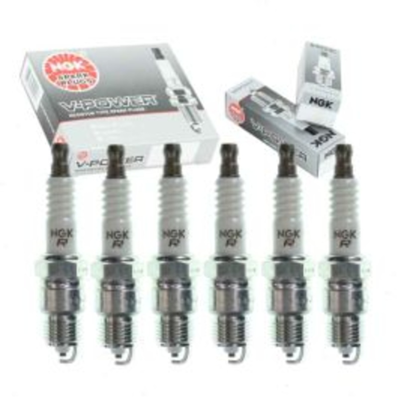 6 pc NGK V-Power Spark Plugs for 1978-1987 Dodge W150 3.7L L6