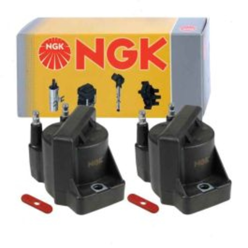 2 pc NGK Ignition Coils for 1987-1996 Oldsmobile Cutlass Ciera 2.2L 2.5L L4
