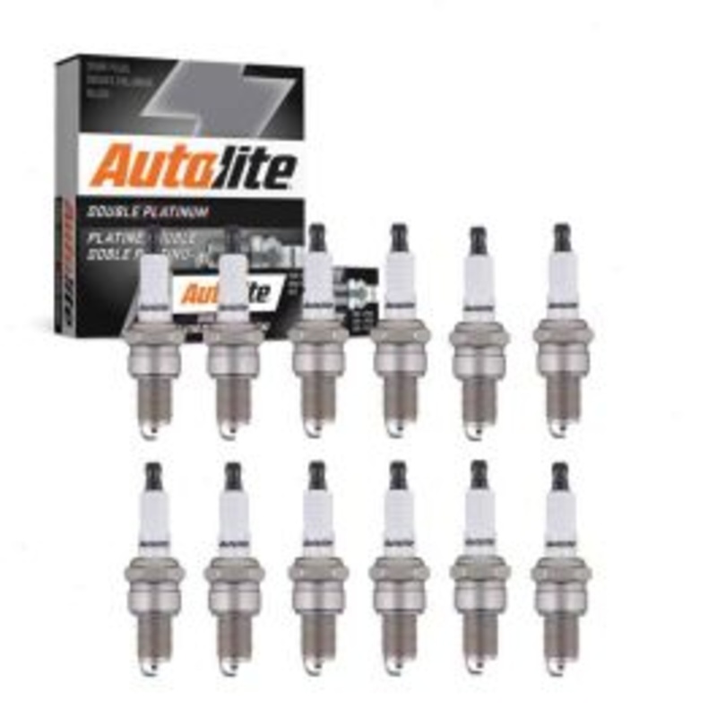 12 pc Autolite Double Platinum Spark Plug for 1974 Jaguar V12