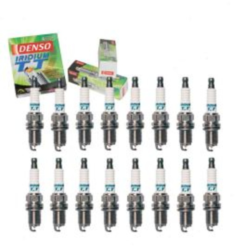 16 pc DENSO Iridium TT Spark Plugs for 1999-2003 Mercedes-Benz CLK430 4.3L V8