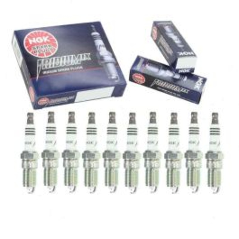 10 pc NGK Iridium IX Spark Plugs for 2002 Ford E-550 Econoline Super Duty 6.8L V10