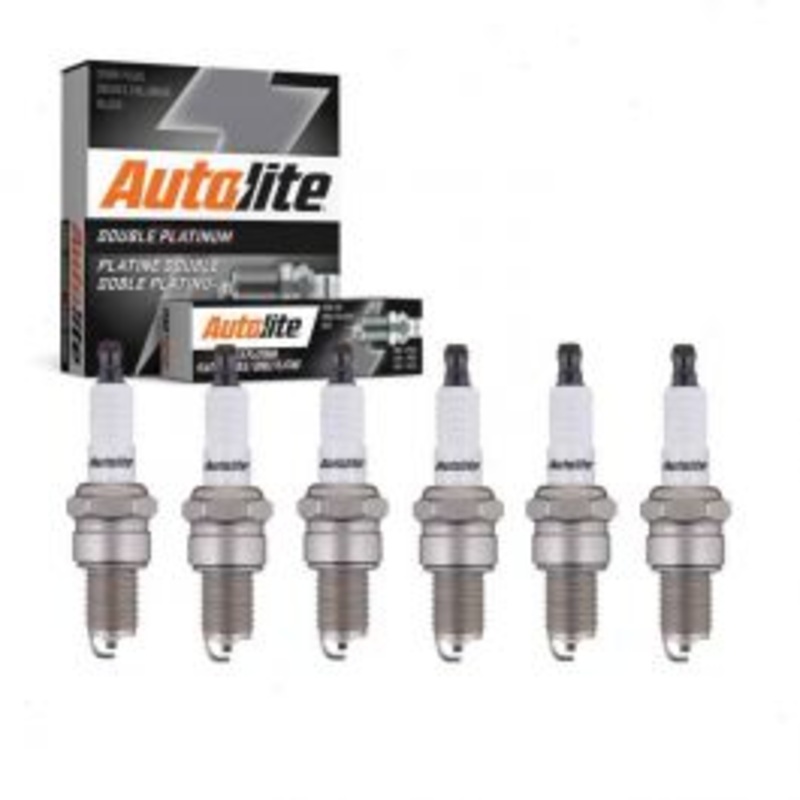 6 pc Autolite Double Platinum Spark Plug for 1966-1967 Fargo W100 Panel