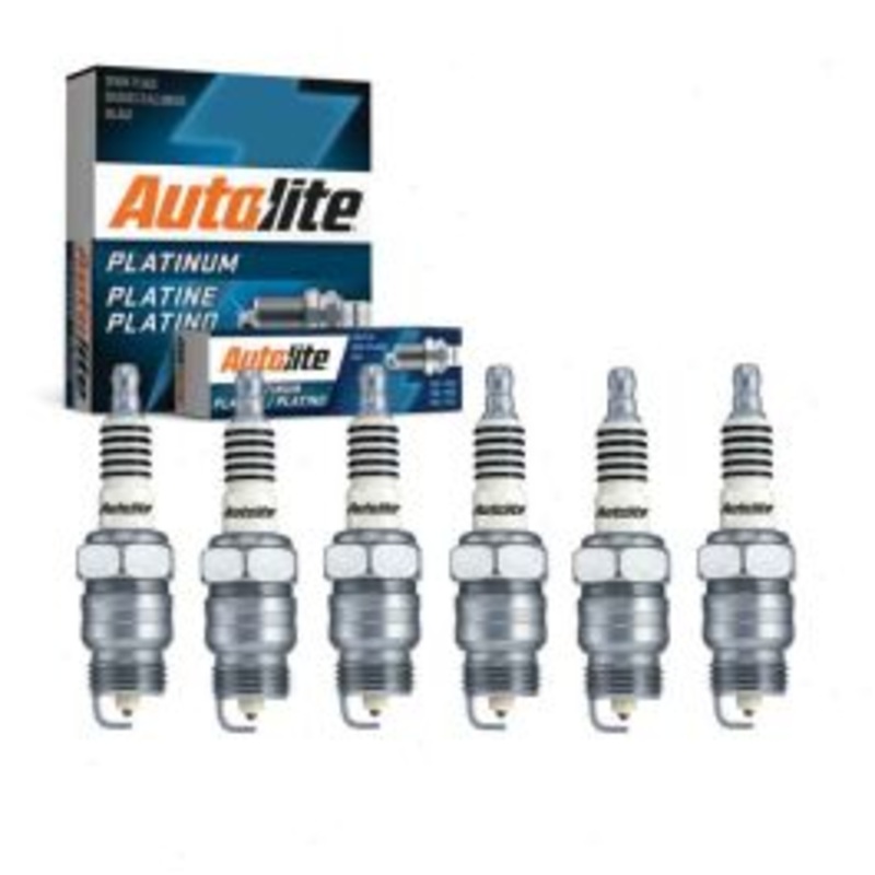6 pc Autolite Platinum Spark Plug for 1969-1971 Ford E-200 Econoline 2.8L L6