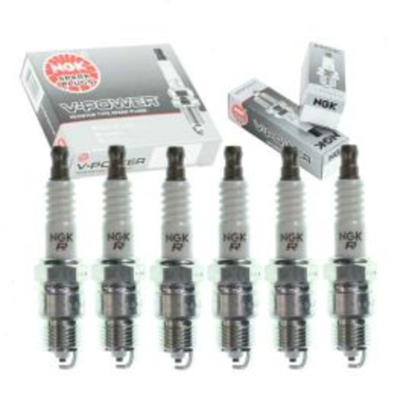 6 pc NGK V-Power Spark Plugs for 1976-1978 GMC C15 4.1L L6