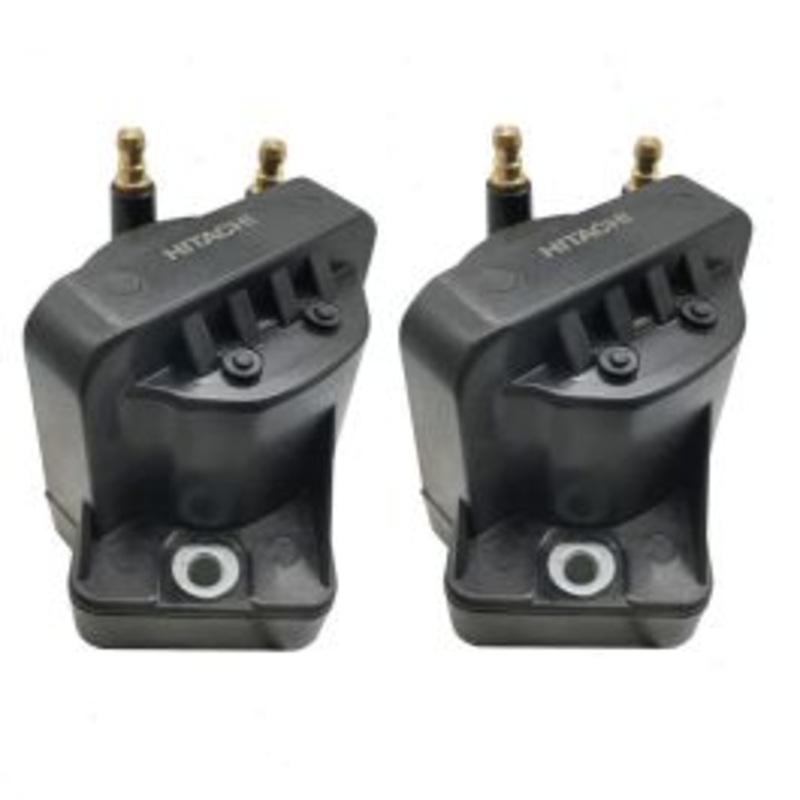 2 pc Hitachi Ignition Coils for 1995-1996 Oldsmobile Cutlass Ciera 2.2L L4