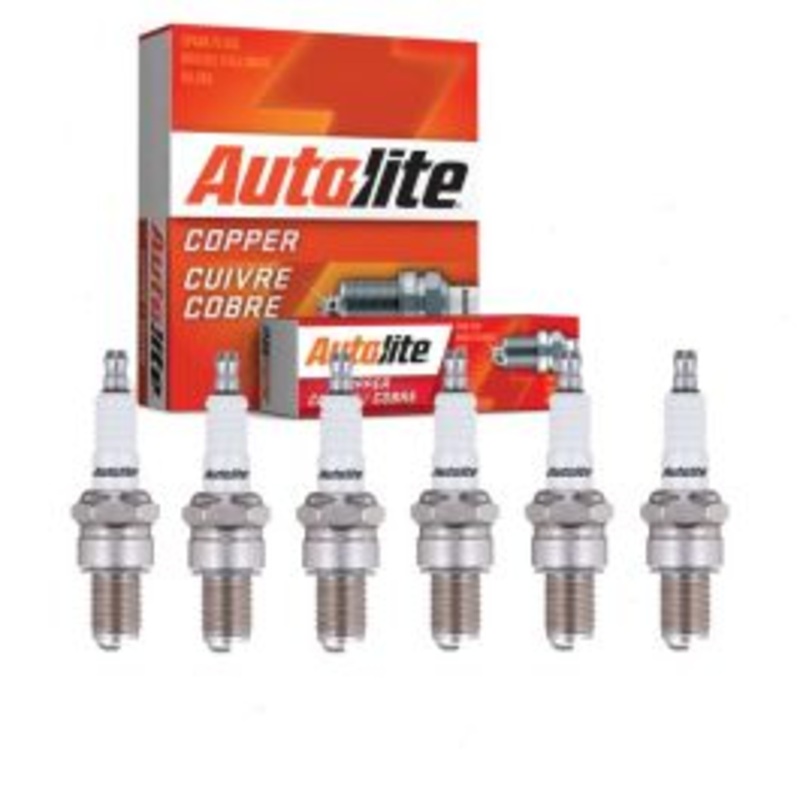 6 pc Autolite Copper Core Spark Plugs for 1964-1968 Chevrolet El Camino 3.2L 3.8L L6