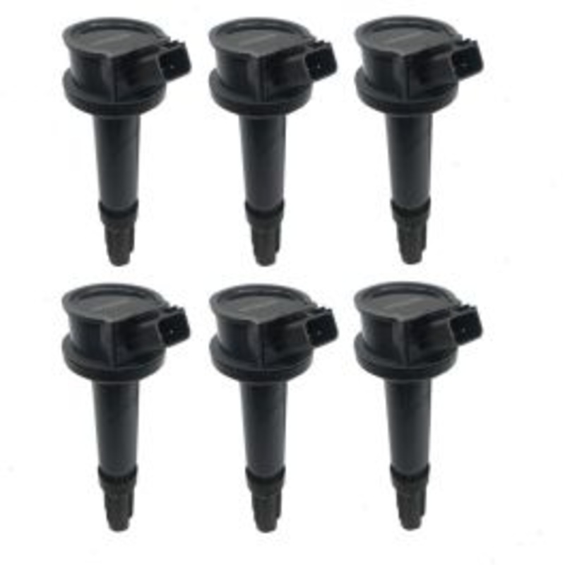 6 pc Hitachi Ignition Coils for 2006 Lincoln Zephyr 3.0L V6