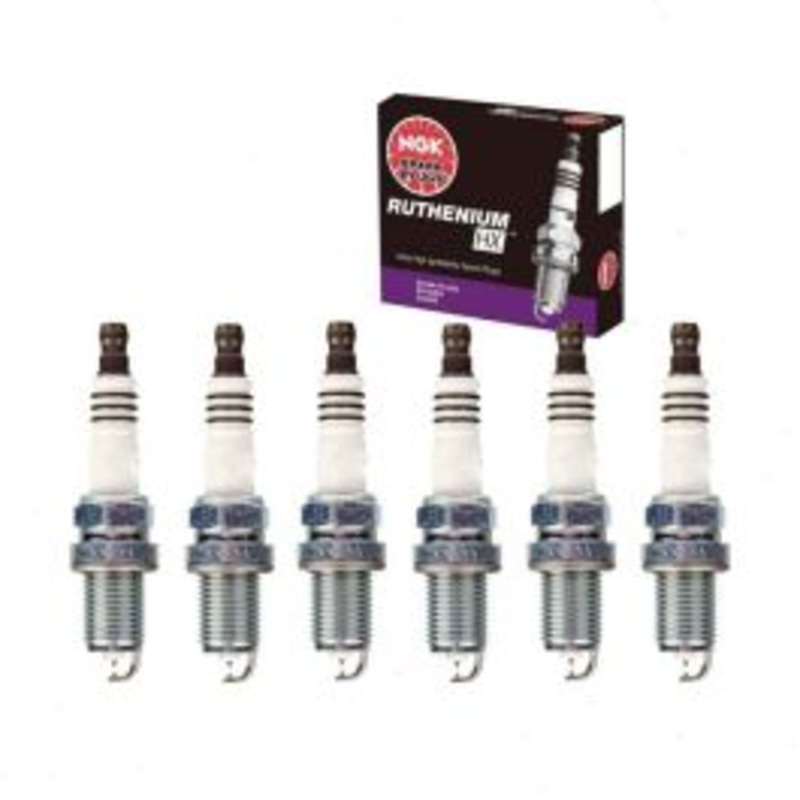 6 pc NGK Ruthenium HX Spark Plugs for 1997-2000 BMW 528i 2.8L L6