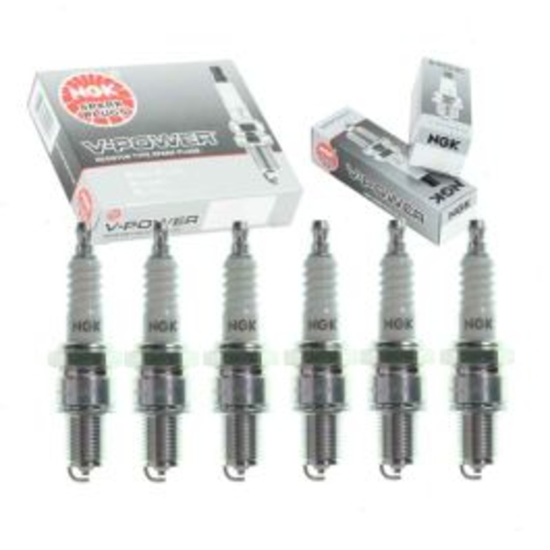 6 pc NGK V-Power Spark Plugs for 1981-1987 Toyota Land Cruiser 4.2L L6