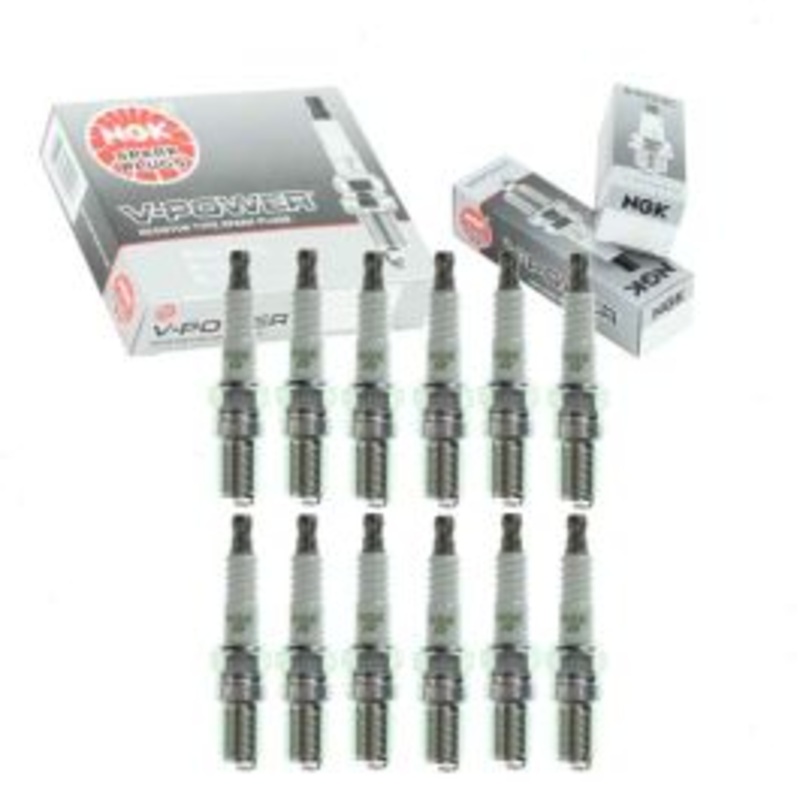 12 pc NGK V-Power Spark Plugs for 1995 Jaguar XJS 6.0L V12