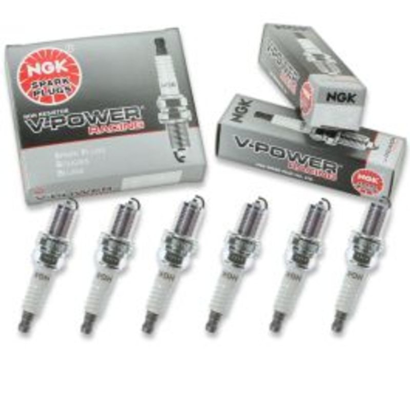 6 pc NGK V-Power Racing 7173 R5672A-8 Spark Plugs