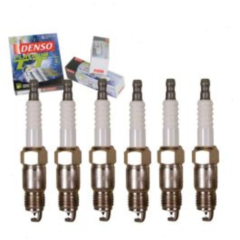 6 pc DENSO Platinum TT Spark Plugs for 1985-1995 GMC G3500 4.3L V6