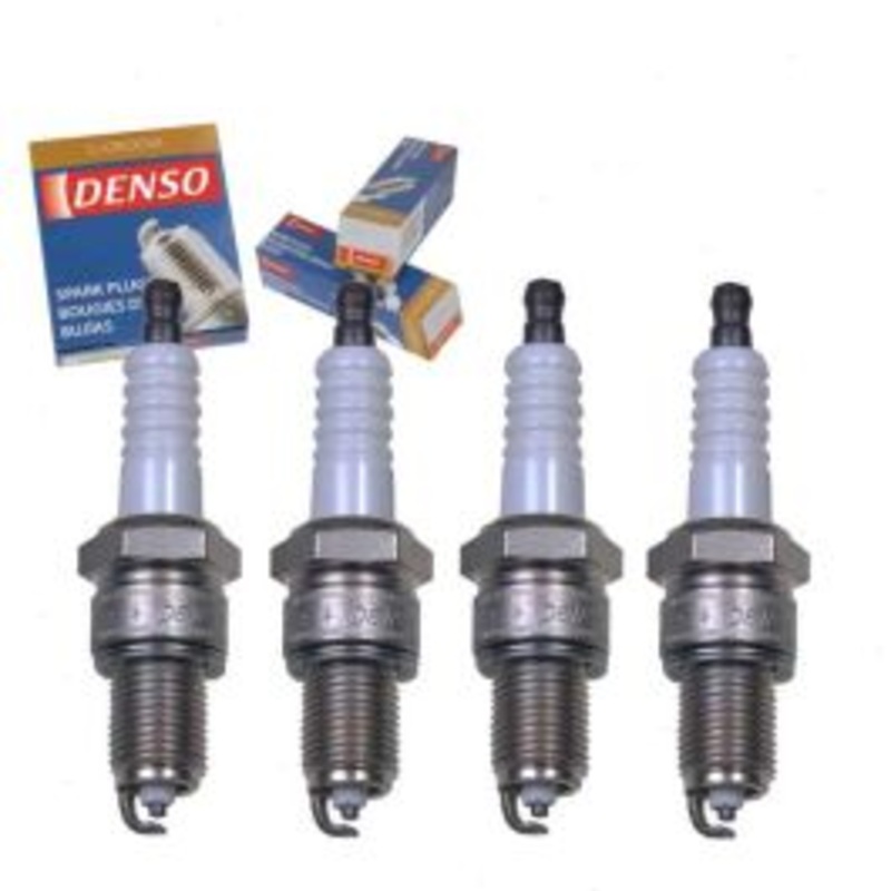 4 pc DENSO Standard U-Groove Spark Plugs for 1981-1987 Subaru Standard 1.8L H4