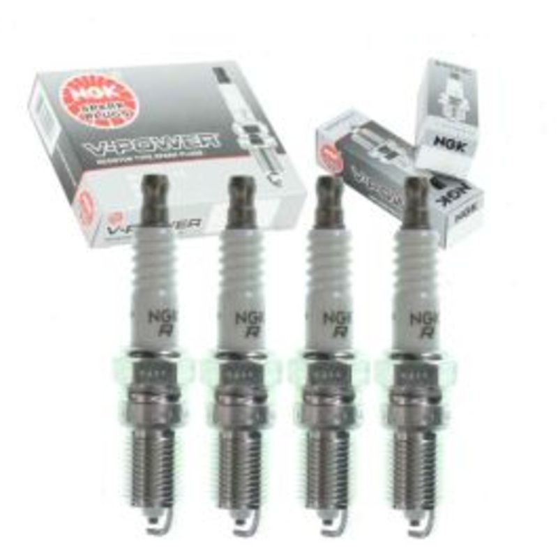 4 pc NGK V-Power Spark Plugs for 1987-1991 Pontiac Tempest 2.0L 2.2L L4