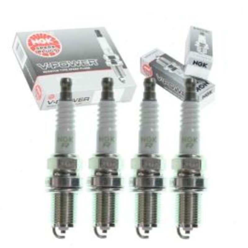 4 pc NGK V-Power Spark Plugs for 1989-1990 Nissan Sentra 1.6L L4