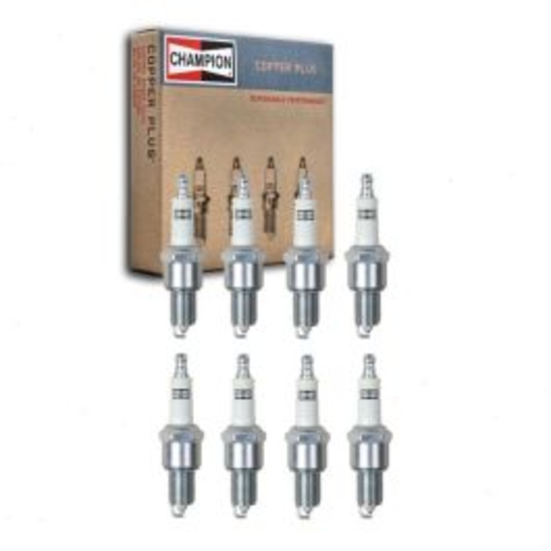 8 pc Champion Copper Plus Spark Plugs for 1967-1972 Fargo D100 Pickup 5.2L V8