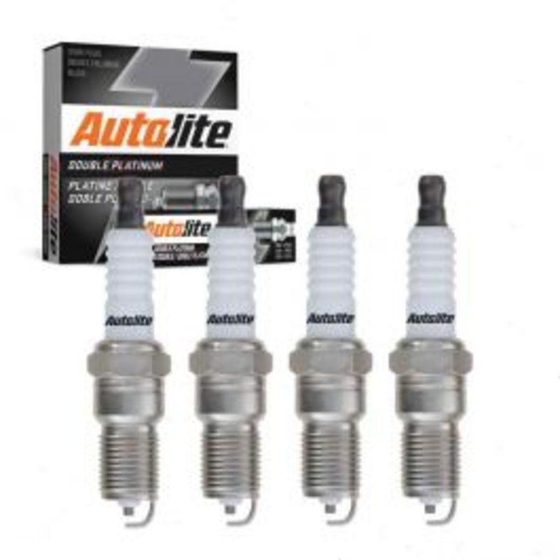4 pc Autolite Double Platinum Spark Plug for 1984-1994 Mercury Topaz 2.3L L4