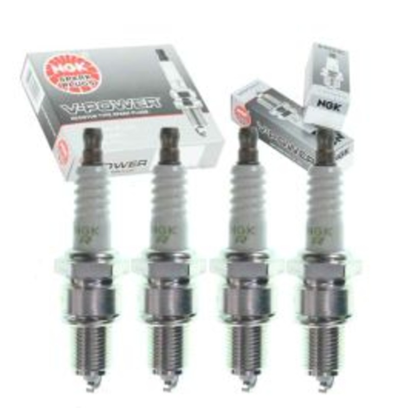 4 pc NGK V-Power Spark Plugs for 1989-1990 Eagle Summit 1.6L L4