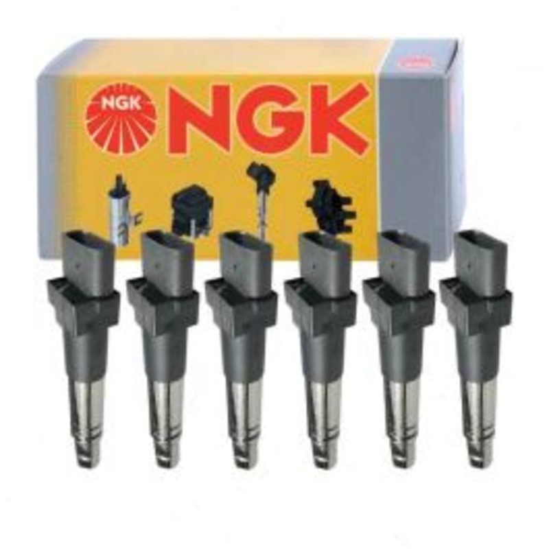 6 pc NGK Ignition Coils for 2006-2009 Audi A3 Quattro 3.2L V6