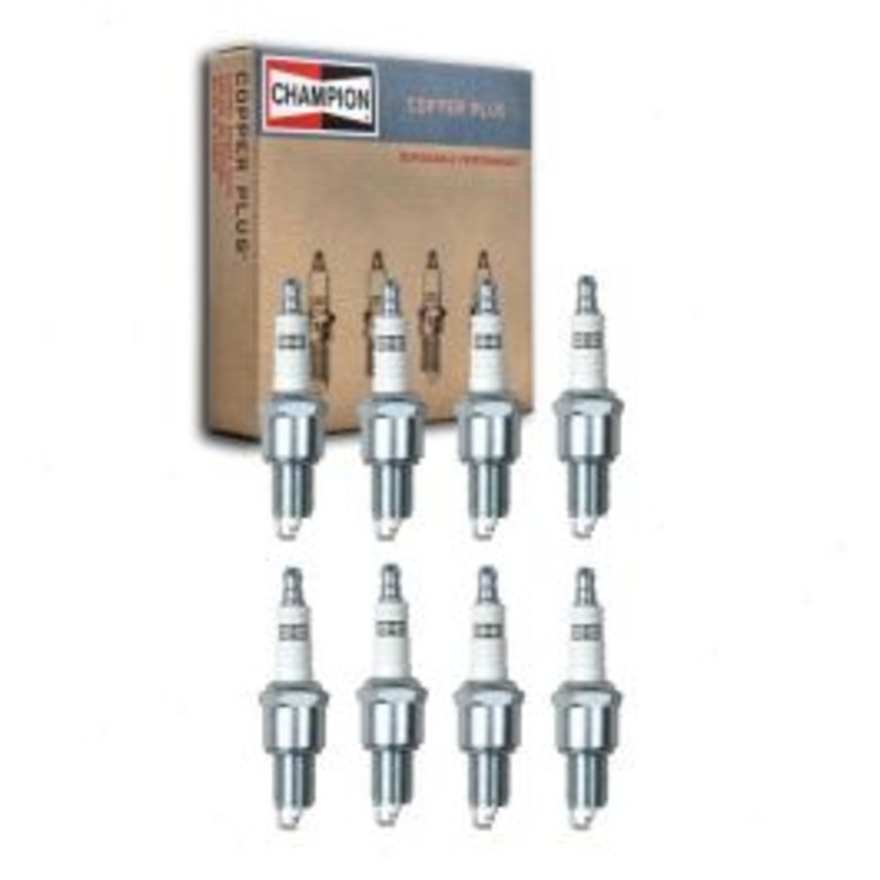 8 pc Champion Copper Plus Spark Plugs for 1972-1973 Jeep Commando 5.0L V8