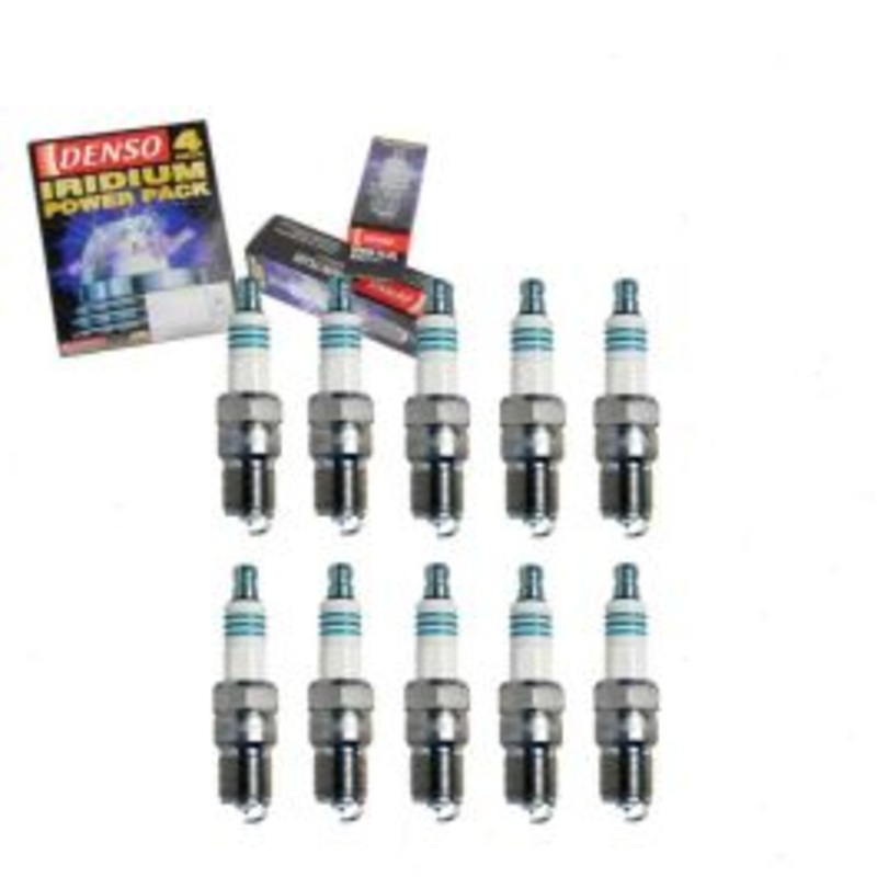 10 pc DENSO Iridium Power Spark Plugs for 1999-2004 Ford F-250 Super Duty 6.8L V10