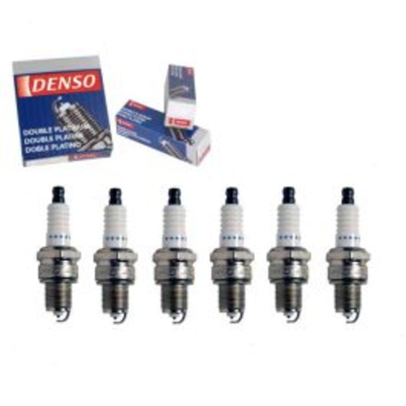 6 pc DENSO Double Platinum Spark Plugs for 1970-1974 American Motors Javelin 3.8L 4.2L L6
