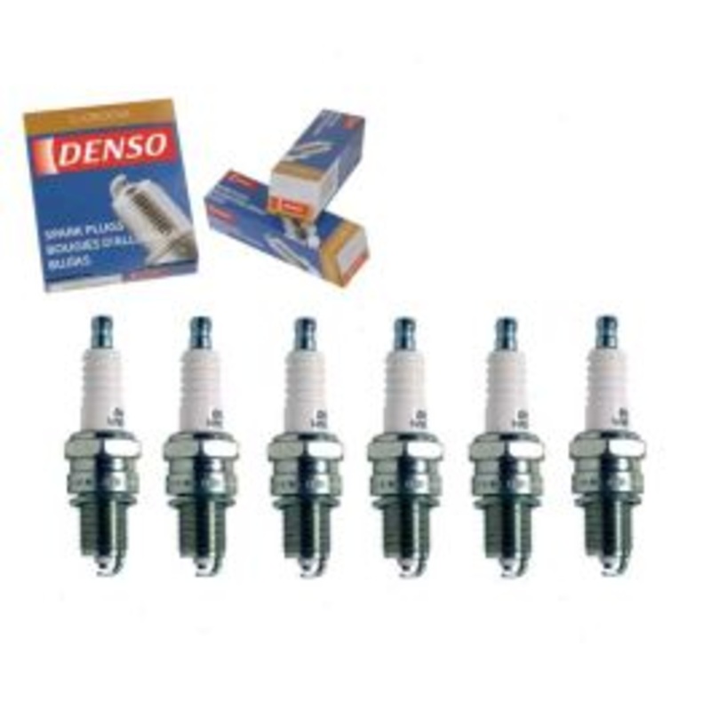 6 pc DENSO Standard U-Groove Spark Plugs for 1971 BMW 2.8 Bavaria 2.8L L6