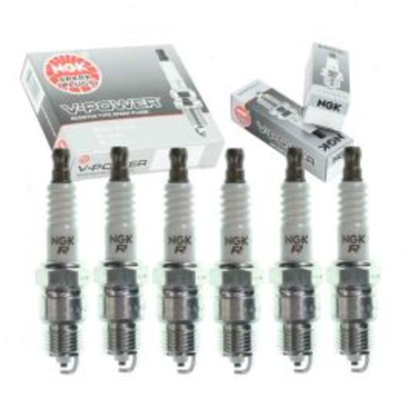 6 pc NGK V-Power Spark Plugs for 1975-1980 Dodge W200 3.7L L6