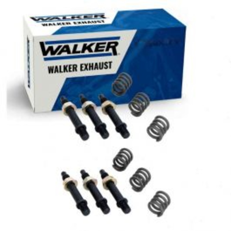 2 pc Walker Y-Pipe Inlets Exhaust Bolt & Springs for 1988-1994 Chevrolet S10 4.3L V6