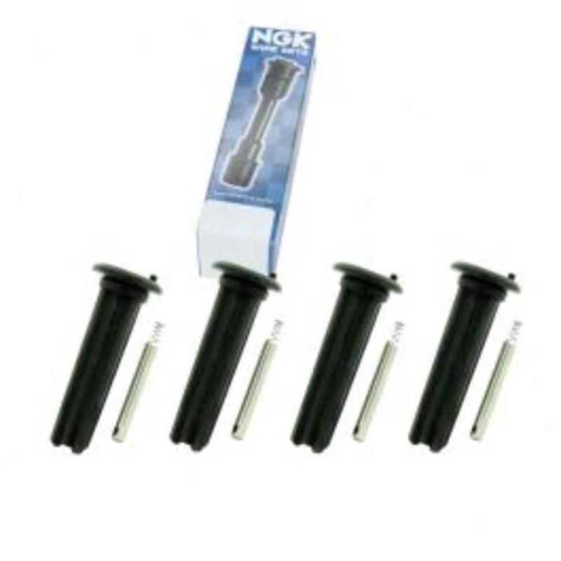 4 pc NGK Ignition Coil Boots for 2003-2011 Saab 9-3 2.0L L4