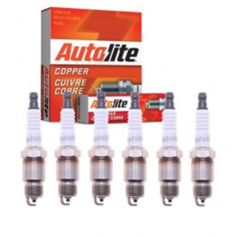 6 pc Autolite Copper Core Spark Plugs for 1970-1974 Chevrolet K20 Pickup 4.8L L6