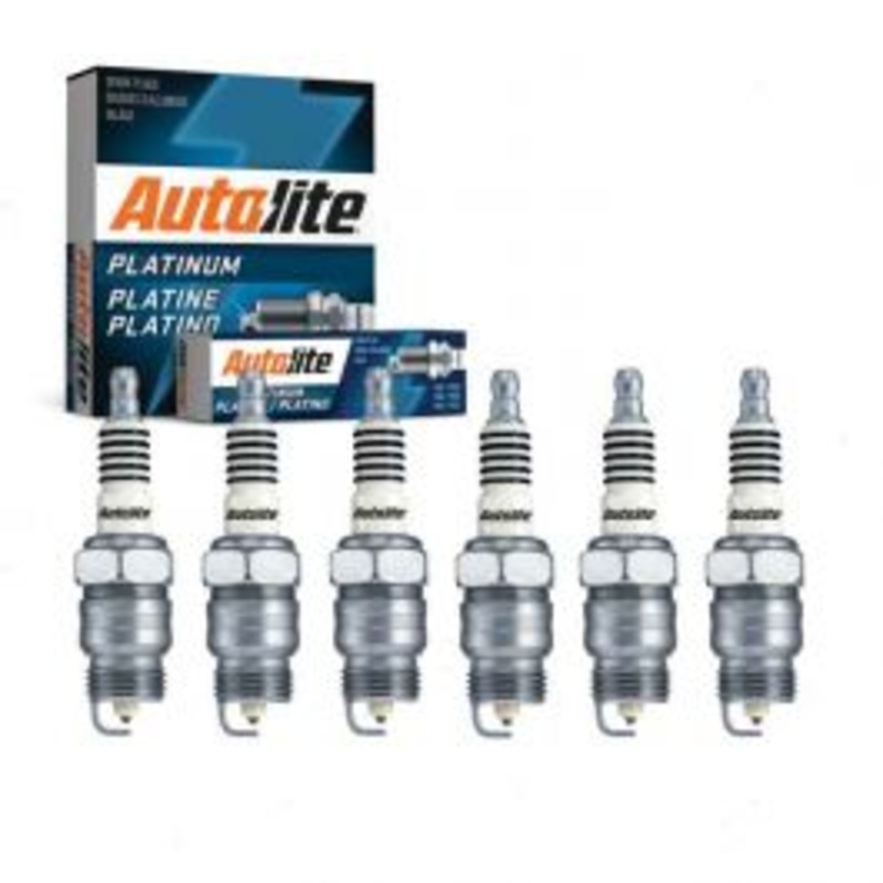 6 pc Autolite Platinum Spark Plug for 1975-1986 Ford E-250 Econoline 4.9L L6