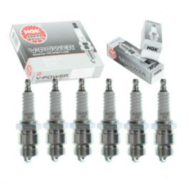 6 pc NGK V-Power Spark Plugs for 1969-1974 Ford E-300 Econoline 2.8L 3.9L 4.9L L6
