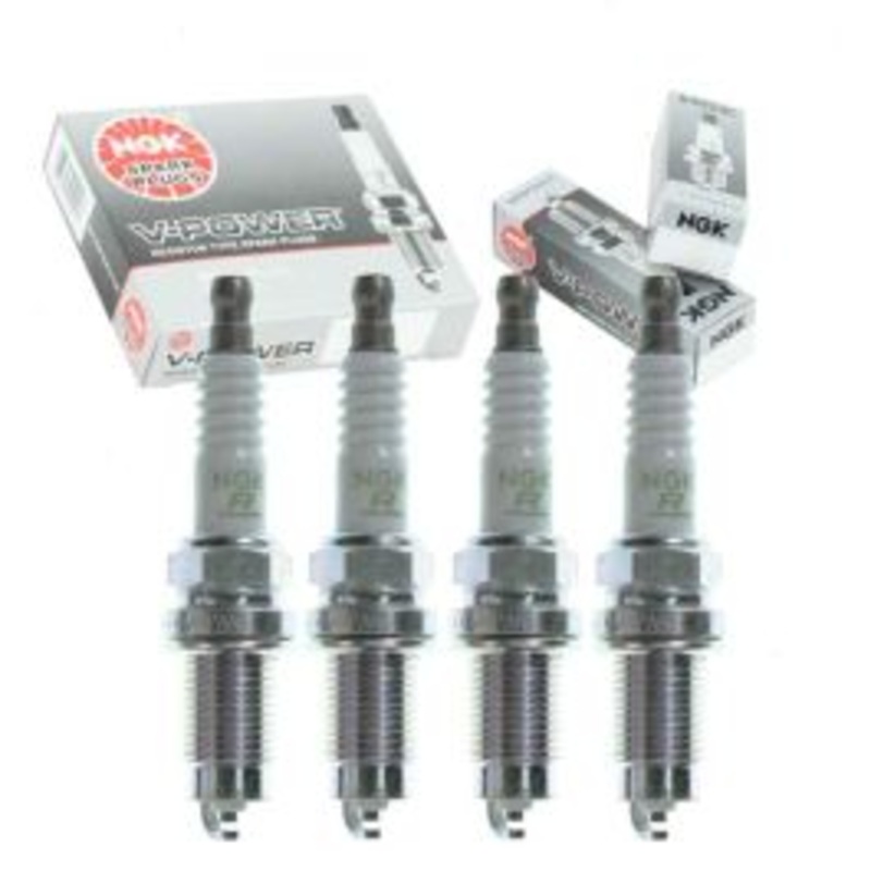 4 pc NGK V-Power Spark Plugs for 1990-1992 Nissan Stanza 2.4L L4