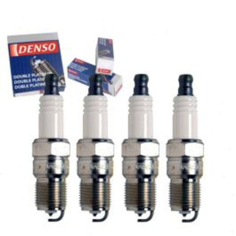 4 pc DENSO Double Platinum Spark Plugs for 1985-1993 Ford Escort 1.9L L4