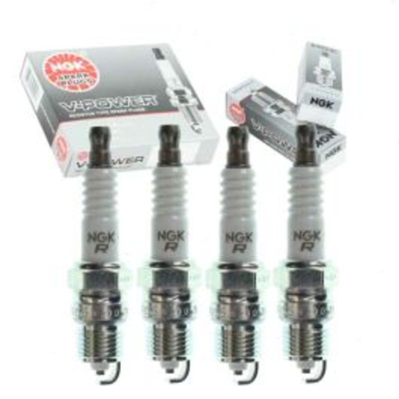 4 pc NGK V-Power Spark Plugs for 1984-1990 Chevrolet Celebrity 2.5L L4