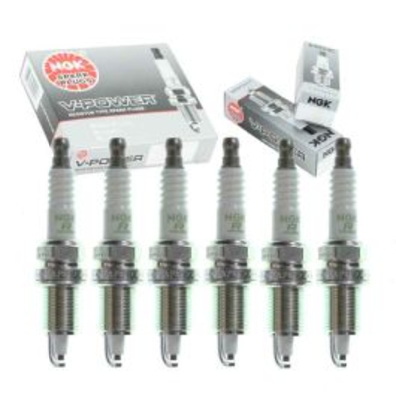 6 pc NGK V-Power Spark Plugs for 1988-1989 BMW 635CSi 3.5L L6
