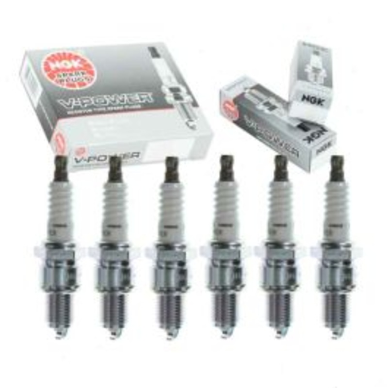 6 pc NGK V-Power Spark Plugs for 1974-1977 Jeep Cherokee 4.2L L6