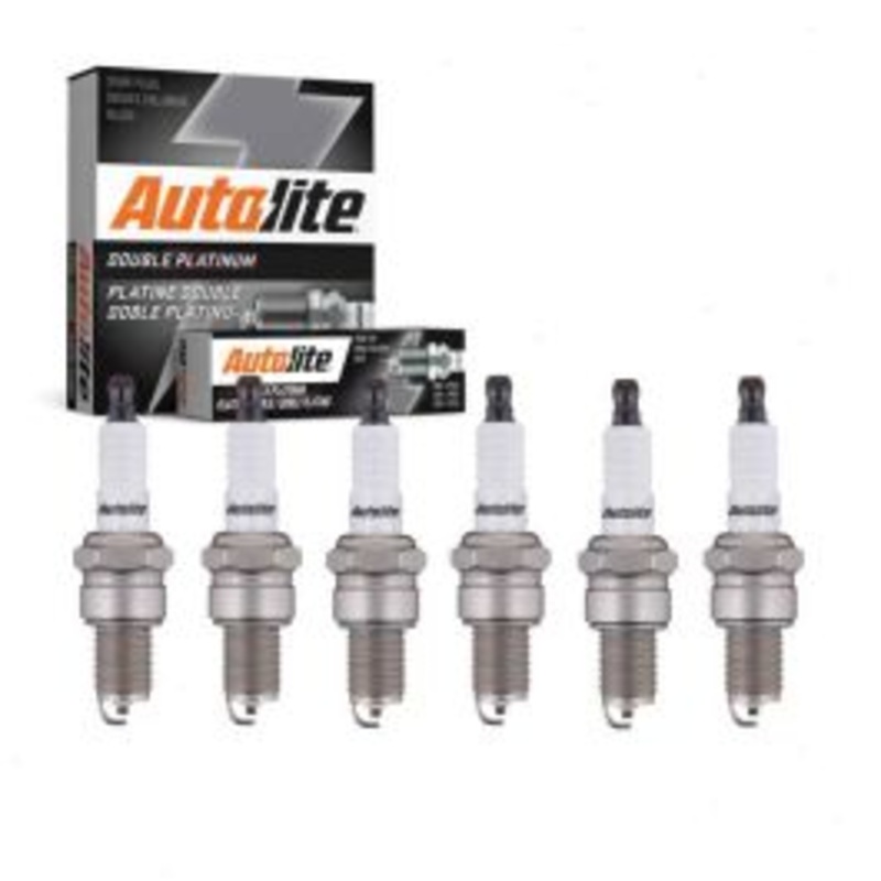 6 pc Autolite Double Platinum Spark Plug for 1965-1972 Dodge P300 3.7L L6
