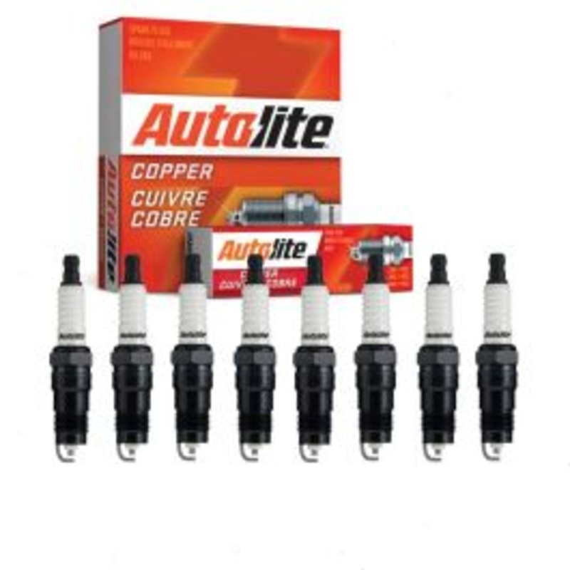 8 pc Autolite Copper Core Spark Plugs for 1986-1990 Lincoln Town Car