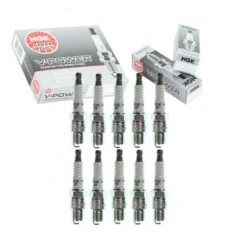10 pc NGK V-Power 7240 YR55 Spark Plugs