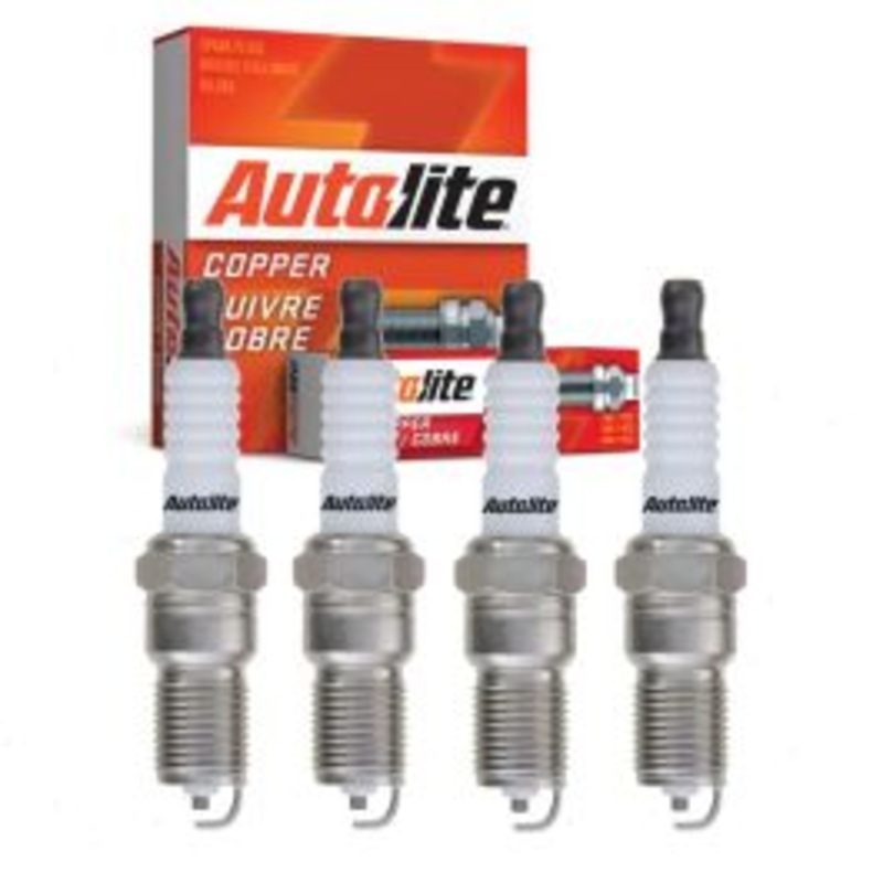 4 pc Autolite Copper Core Spark Plugs for 1975-1976 Mercury Capri 2.3L L4