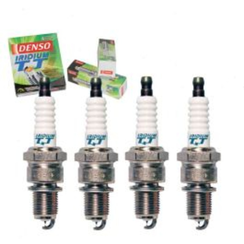 4 pc DENSO Iridium TT Spark Plugs for 1987-1994 Mitsubishi Precis 1.5L L4