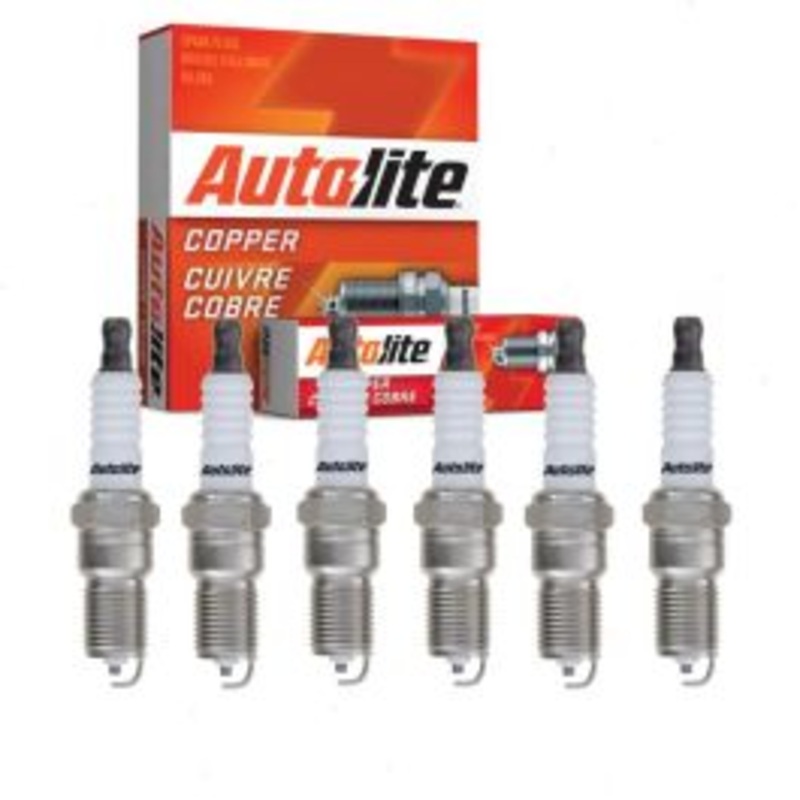 6 pc Autolite Copper Core Spark Plugs for 1996-1999 GMC P3500 4.3L V6