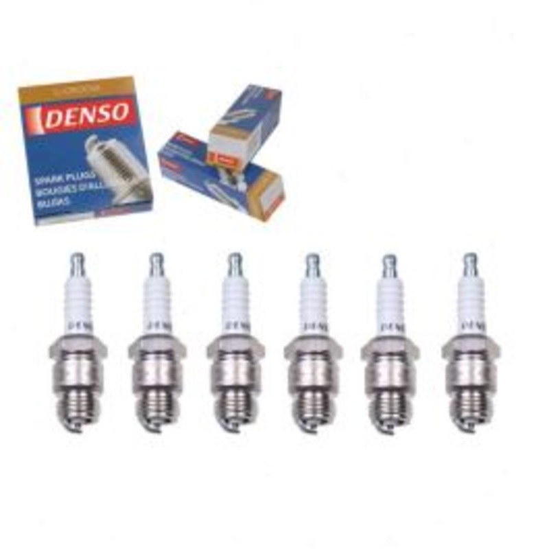 6 pc DENSO Standard U-Groove Spark Plugs for 1965-1995 Ford F-250 4.9L L6