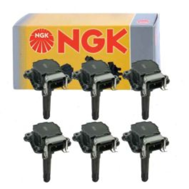 6 pc NGK Ignition Coils for 2001-2002 Audi Allroad Quattro 2.7L V6